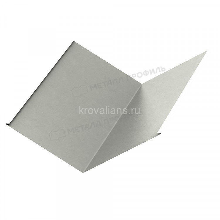 МеталлПрофиль Планка ендовы нижняя 298х298х2000 NormanMP (Полиэстер-01-9002-0.5) /1 шт/