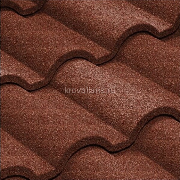 Композитная черепица Metrotile (Метротайл) Romana (Кирпичный) /лист/