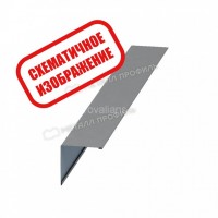 МеталлПрофиль Планка угла наружного 115х115х2000 (VikingMP-01-6007-0.45) /1 шт/