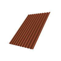 Профнастил С21R 0,5 Satin Мatt RAL 8004 терракота