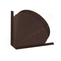 Заглушка к полукруглому коньку конусная Stynergy (Стинержи) (CORUNDUM50-8017-0.5) /1 шт/