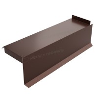МеталлПрофиль Планка сегментная торцевая правая 400 мм (PURETAN-20-8017-0.5) /1 шт/