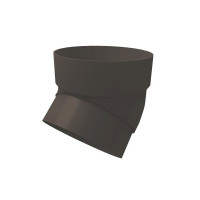 GL Standart 120/87 Колено трубы 45 град. ПВХ Grand Line графит (RAL 7024) (24 шт./уп.)
