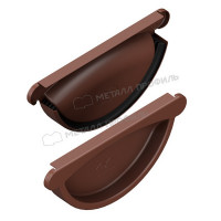 Заглушка желоба МЕТАЛЛ ПРОФИЛЬ GRANDSYSTEM D125 Ral 8017