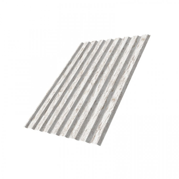 Профнастил С20R 0,45 Print Twincolor Snow Wood Профнастил С20R 0,45 Print Twincolor Snow Wood