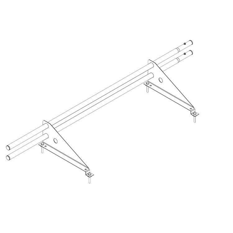 Снегозадержатель ROOFsystems ECONOM d25(круг), 1м, м/ч (треугольн.) RAL 3005