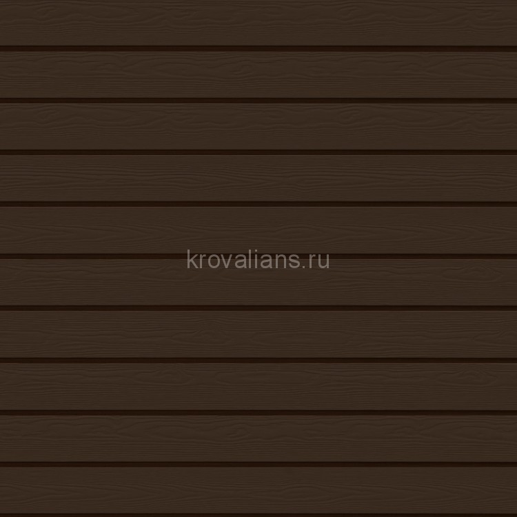 Фиброцементный сайдинг Cedral (Кедрал) Wood 3600x190x10 mm C21 Коричневая глина /1 шт/