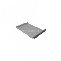 Кликфальц 0,5 Satin RAL 9006 бело-алюминиевый