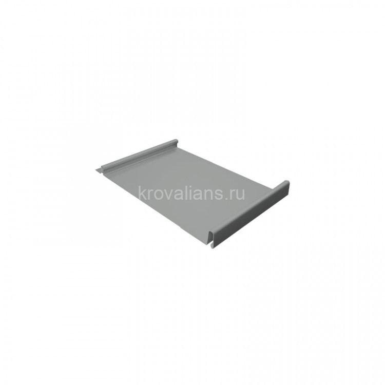 Кликфальц 0,5 Satin RAL 9006 бело-алюминиевый
