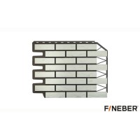 Фасадная панель FineBer (Файнбер) Кирпич баварский белый /панель/