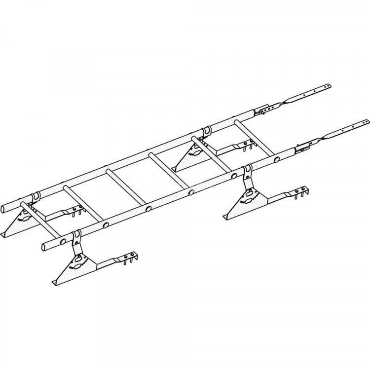 Лестница кровельная ROOFsystems PRESTIGE ZN600 1,2м Натур RAL 3005