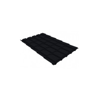 Металлочерепица Верховье квадро профи Grand Line 0,5 PurPro Matt 275 RAL 9005 черный