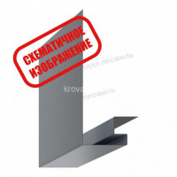 МеталлПрофиль Планка откоса сложная 3D 245х75х3000 NormanMP (Полиэстер-01-6018-0.5)