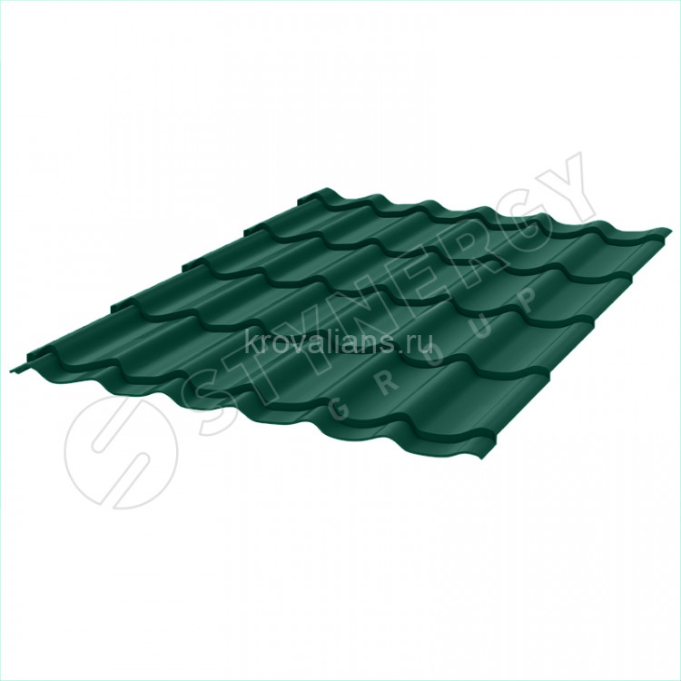 Металлочерепица СМ Классик Stynergy (Стинержи) (CORUNDUM50-6005-0.5) /1 кв.м./