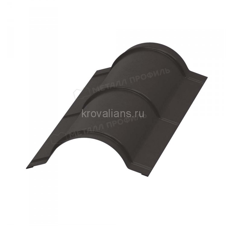 МеталлПрофиль Планка конька круглого R110х2000 (Colorcoat Prisma-02-RR32-0.5) /1 шт/