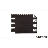 Фасадная панель FineBer (Файнбер) Кирпич баварский Темно-коричневый /панель/