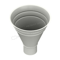 Воронка водосборная МЕТАЛЛ ПРОФИЛЬ Foramina PUR 125/100 RAL 9010, белый