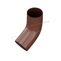 Колено трубы МЕТАЛЛ ПРОФИЛЬ GRANDSYSTEM D90х60 градусов Ral 8017