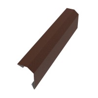 Пристенная планка в штробу 20х50х20х2000мм PE Rooftop Glance 0,5 Zn180  RAL8017