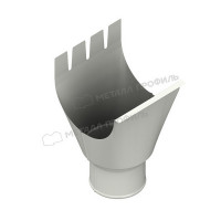 Воронка выпускная МЕТАЛЛ ПРОФИЛЬ Foramina 125/100 RAL 9010, белый