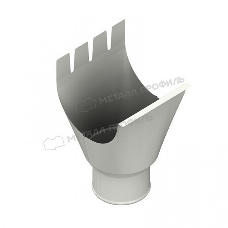 Воронка выпускная МЕТАЛЛ ПРОФИЛЬ Foramina 125/100 RAL 9010, белый
