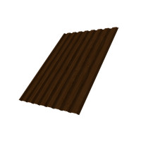 Профнастил С20А 0,45 Print Twincolor Choco Wood