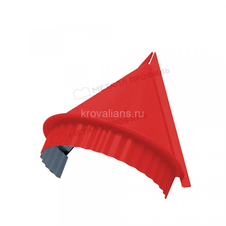 МеталлПрофиль Заглушка конька круглого конусная NormanMP (Полиэстер-01-3020-0.5) /1 шт/