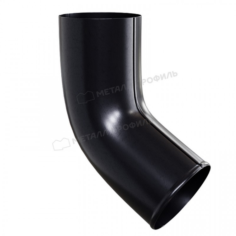 Колено сливное МЕТАЛЛ ПРОФИЛЬ PURMAN BLACK EDITION 125/100 RAL 9005, черный Колено сливное МЕТАЛЛ ПРОФИЛЬ PURMAN BLACK EDITION 125/100 RAL 9005, черный