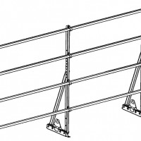 Ограждение ROOFsystems ELITE H-1200/3,0м NEXT фальц ГОСТ RAL8017