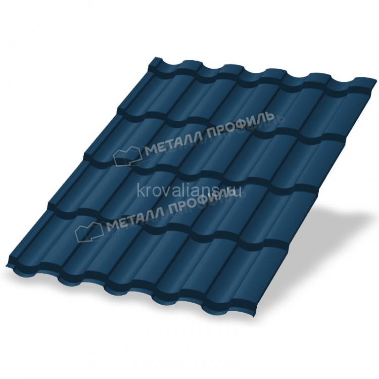 Металлочерепица МеталлПрофиль Монтекристо-S (PURETAN-20-RR35-0.5) /1 кв.м./