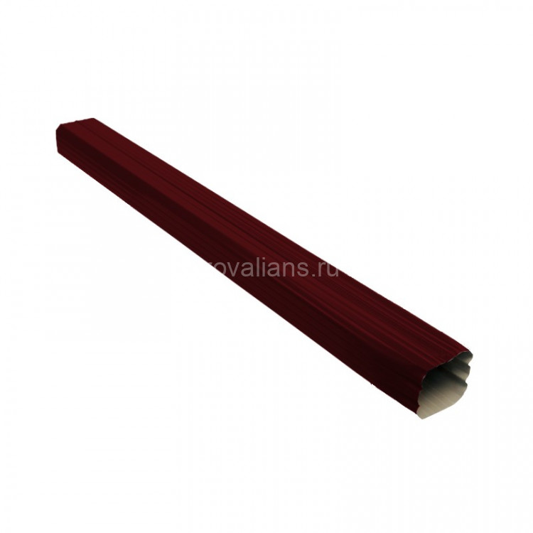Vortex 127/102 Труба прямоугольная 3м PE RAL 3005