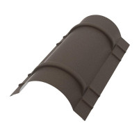 Конёк полукруглый  R90мм 1970мм PE Matt 0,5мм Zn140  RAL8019