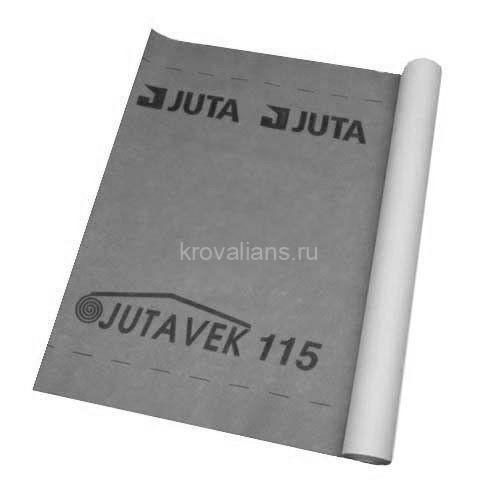 Ютавек 115 GREY Подкровельная супердиффузионная мембрана 115 г\м2 75м2 (1,5х50м)