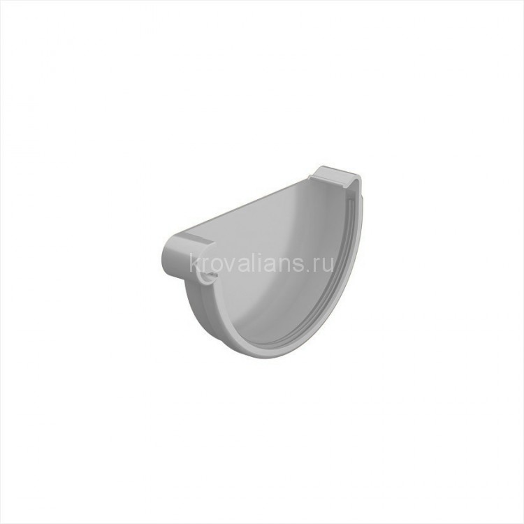 Galeco PVC 152 130/100 Заглушка левая Белый RAL 9010 (50шт/уп)