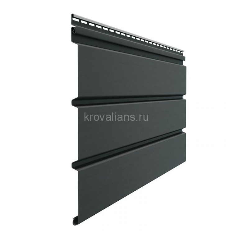 Docke Софит PREMIUM Т4 Сплошной 3,05х0,305 (Графит), 16шт/уп