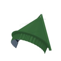МеталлПрофиль Заглушка конька круглого конусная NormanMP (Полиэстер-01-6002-0.5) /1 шт/