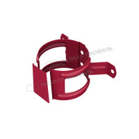 Держатель трубы (на дерево) МЕТАЛЛ ПРОФИЛЬ Foramina PUR 125/100 RAL 3005, красное вино