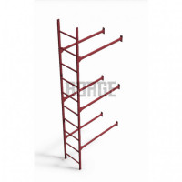 Комплект лестница фасадная Borge (нижняя секция), 3 м RAL 3005