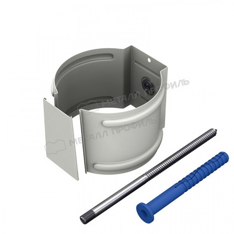 Держатель трубы (на кирпич) МЕТАЛЛ ПРОФИЛЬ Foramina PUR 125/100 RAL 9010, белый Держатель трубы (на кирпич) МЕТАЛЛ ПРОФИЛЬ Foramina PUR 125/100 RAL 9010, белый