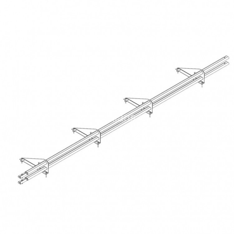 Снегозадержатель ROOFsystems PRESTIGE ZN 45*25 (овал), 3м универ.(треугольн.) RAL 7024