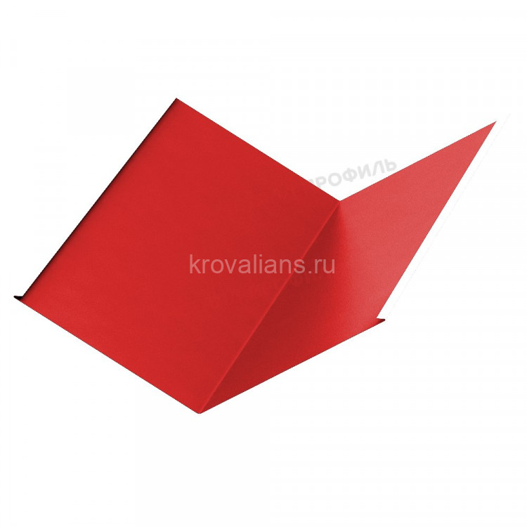 МеталлПрофиль Планка ендовы нижняя 298х298х2000 NormanMP (Полиэстер-01-3020-0.5) /1 шт/