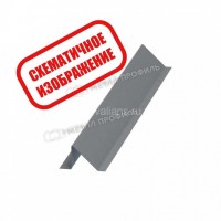 МеталлПрофиль Планка снегозадержателя 95х65х2000 NormanMP (Полиэстер-01-9002-0.5) /1 шт/