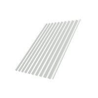 Профнастил С21R 0,5 Satin с пленкой RAL 9003 сигнальный белый