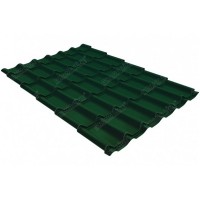 Металлочерепица классик Grand Line (Гранд Лайн) 0,45 Drap ST RAL 6005 /1 кв.м./