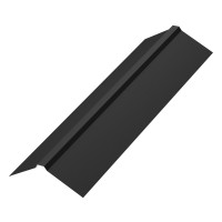 Конек плоский 160х30х160х2000 PE Rooftop Бархат 0,5 мм Zn180 RAL9005