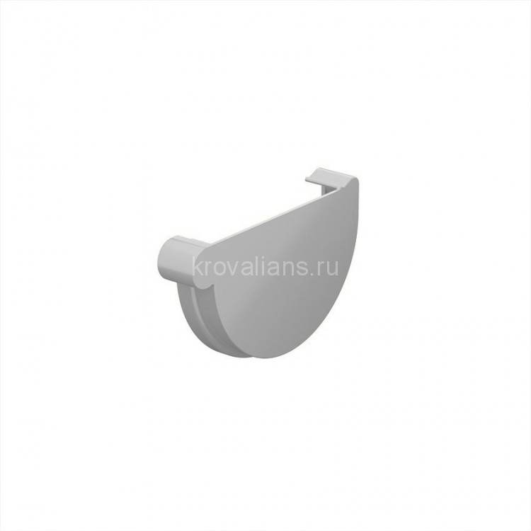 Galeco PVC 152 130/100 Заглушка правая Белый RAL 9010 (50шт/уп)