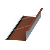 МеталлПрофиль Планка примыкания нижняя 250х122х2000 (PURETAN-20-RR750-0.5) /1 шт/