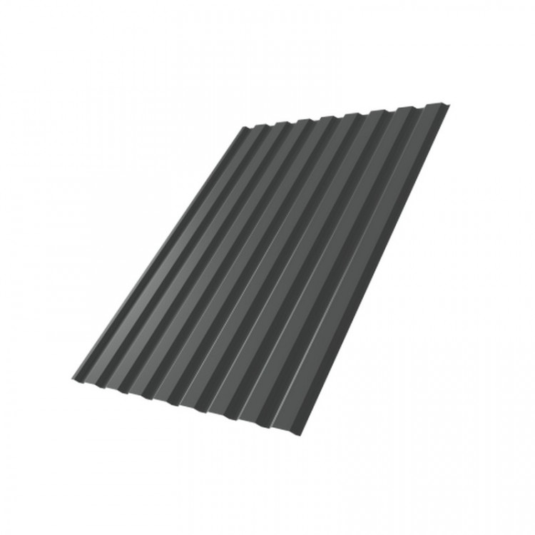 Профнастил С20A 0,45 PE с пленкой RAL 7016 антрацитово-серый