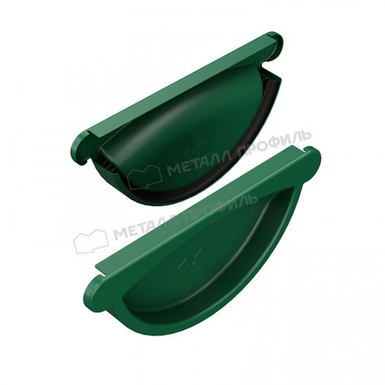 Заглушка желоба МЕТАЛЛ ПРОФИЛЬ Foramina PUR 125/100 RAL 6005, зеленый