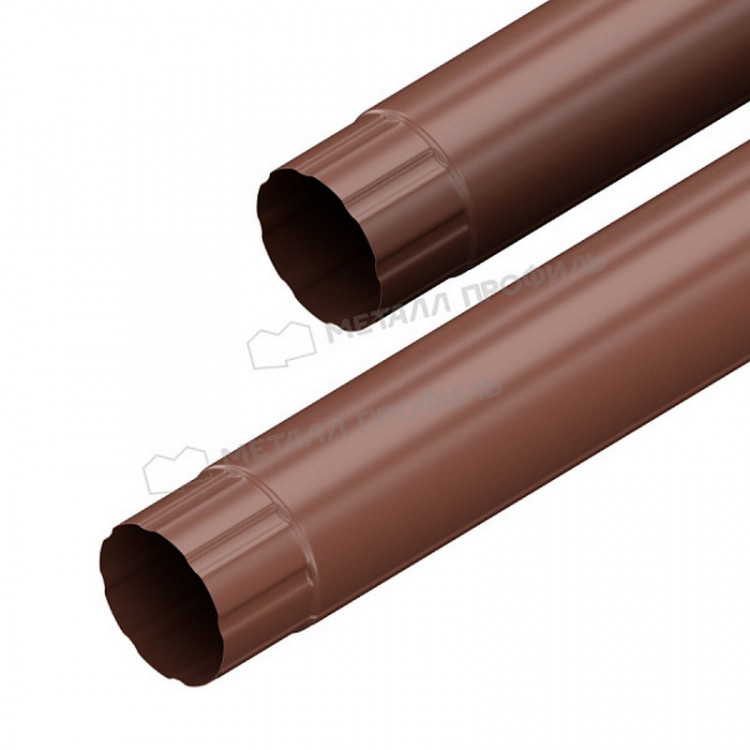 Труба соединительная МЕТАЛЛ ПРОФИЛЬ GRANDSYSTEM D90х1000 Ral 8017